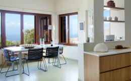 Flows through to dining area with window views. Table seats up to 10.